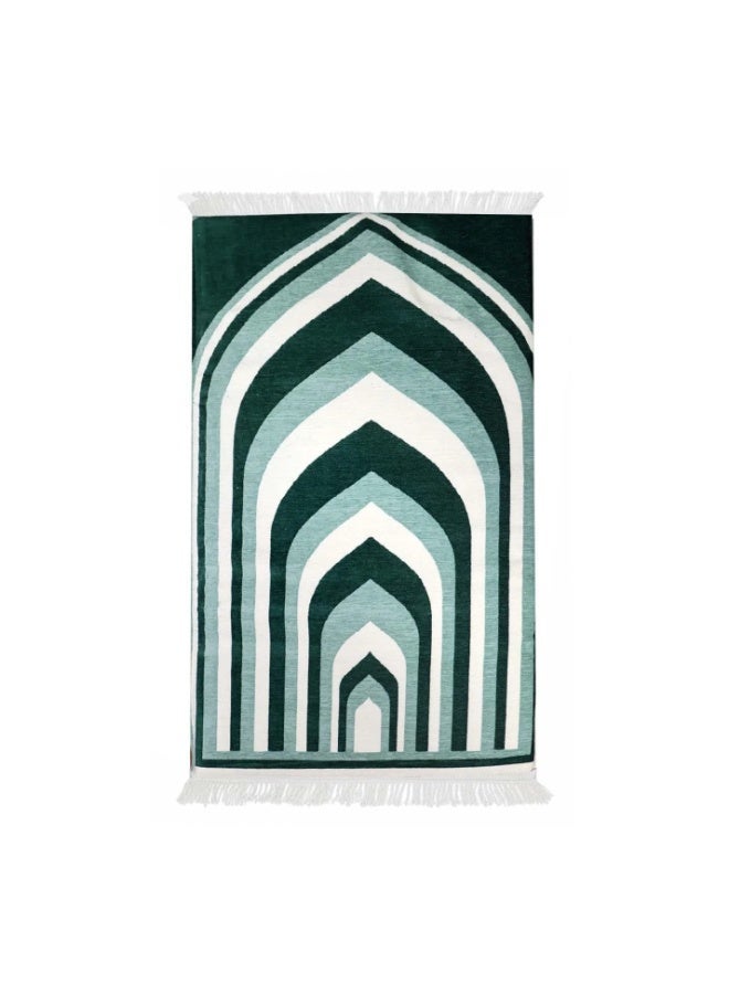 سندس سجادة صلاة تركية فاخرة من سندس رويال مع 3 طبقات من إسفنج الذاكرة - سجادة صلاة إسلامية فاخرة لدعم الركبة والمفاصل، ناعمة للغاية ومستقرة، مثالية للاستخدام المنزلي والمسجد (120 × 70 سم) - Image 2